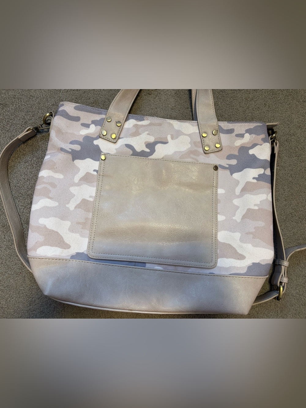 Antik Kraft  Camo Tote Bag with Front Pocket
